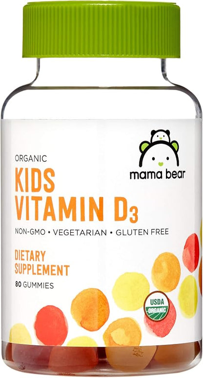 Mama Bear Organic Kids Vitamin D3 Gummies bottle