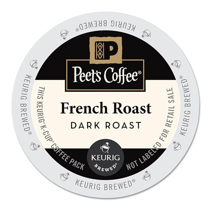 Peet's Coffee French Roast K-Cup pods 22 count box
