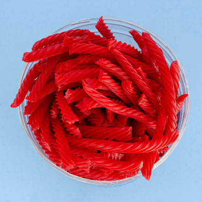Shareable jar of Red Vines red licorice candy twists