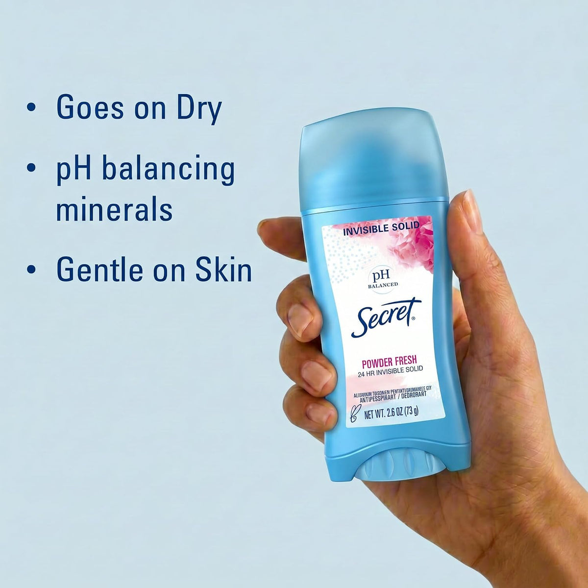 Powder Fresh invisible solid deodorant by Secret