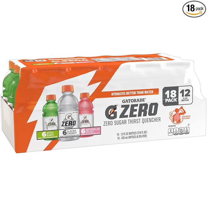 Gatorade G Zero sports drink variety pack 18 bottles