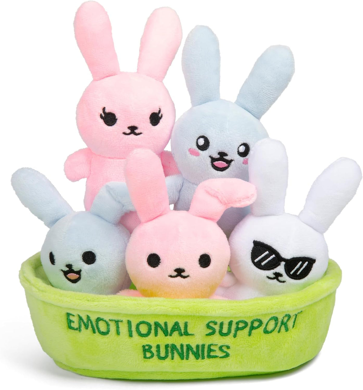 WHAT DO YOU MEME Emotional Support Bunnies plush figures