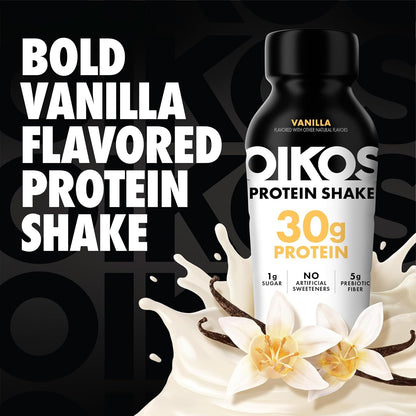 Oikos vanilla protein drink with 5g prebiotic fiber