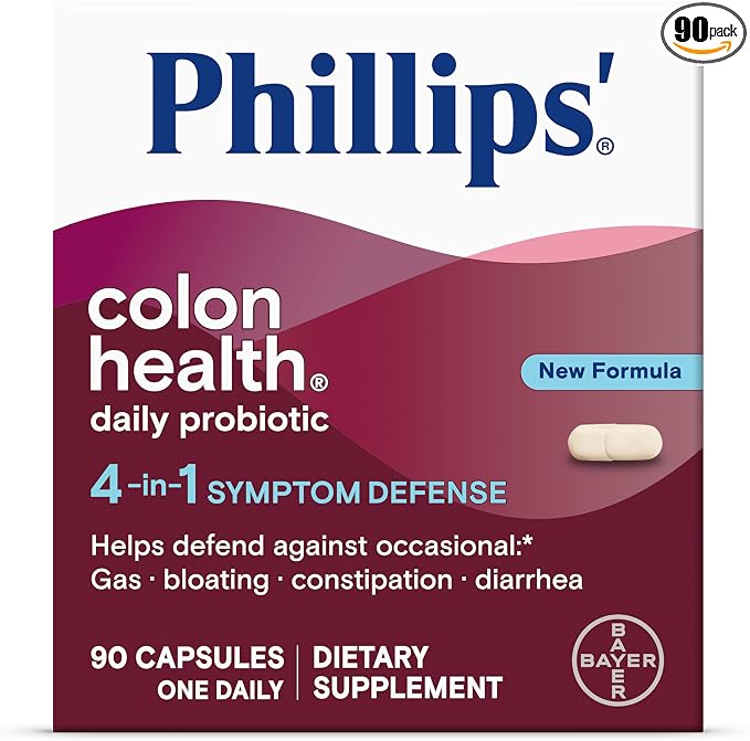 Phillips' Colon Health Daily Probiotic 90 count bottle