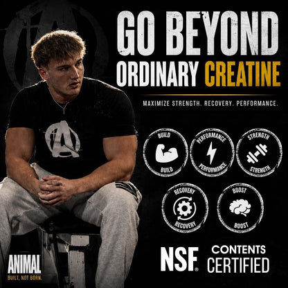 Animal Creatine Monohydrate training supplement label