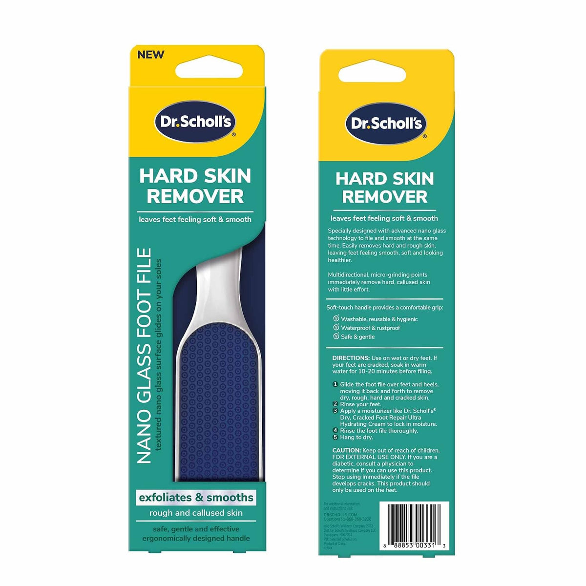 Dr. Scholl's waterproof foot scrubber with handle