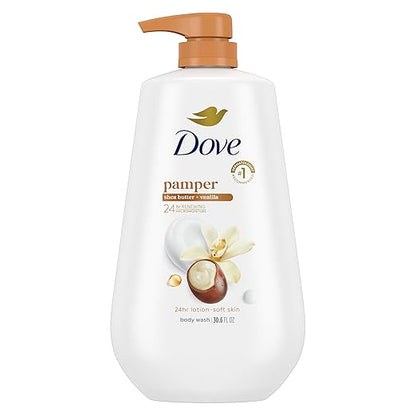 Dove shea butter and vanilla body wash pump bottle