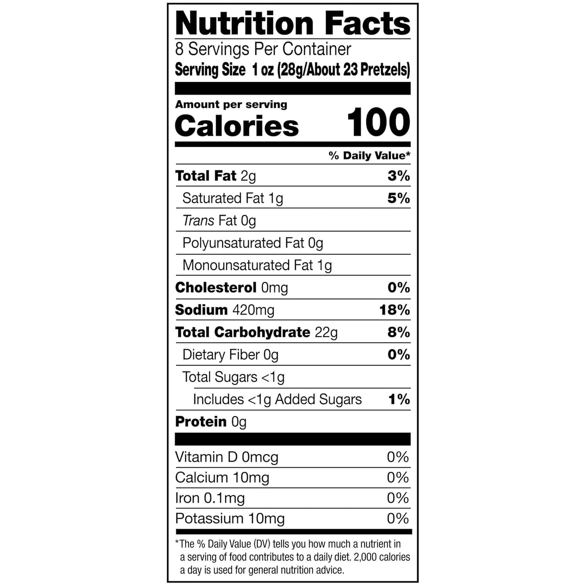 Bite-size gluten free pretzels with classic crunch