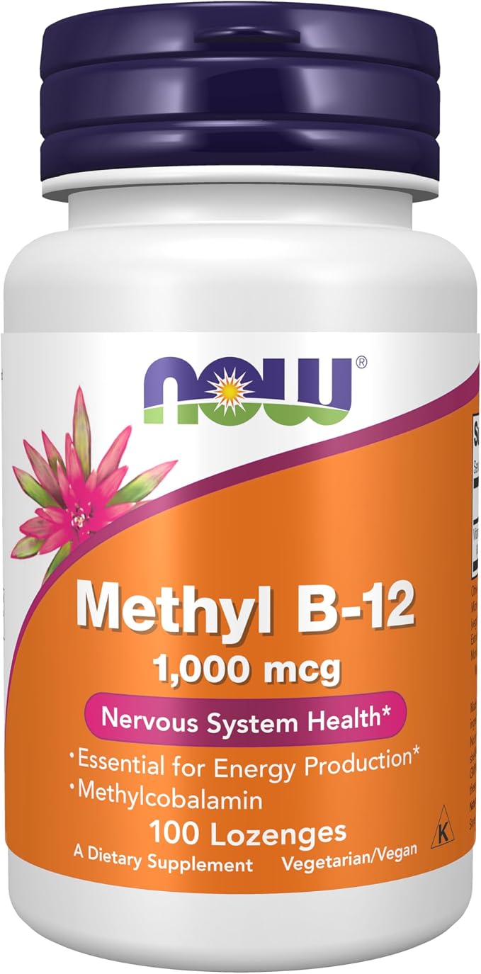 NOW Methyl B-12 1000 mcg 100 lozenges bottle