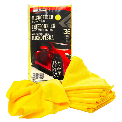 Ultra plush Kirkland Signature microfiber towels for auto care
