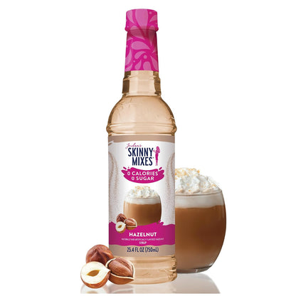 Jordan's Skinny Mixes hazelnut syrup in a 25.4 fl oz bottle