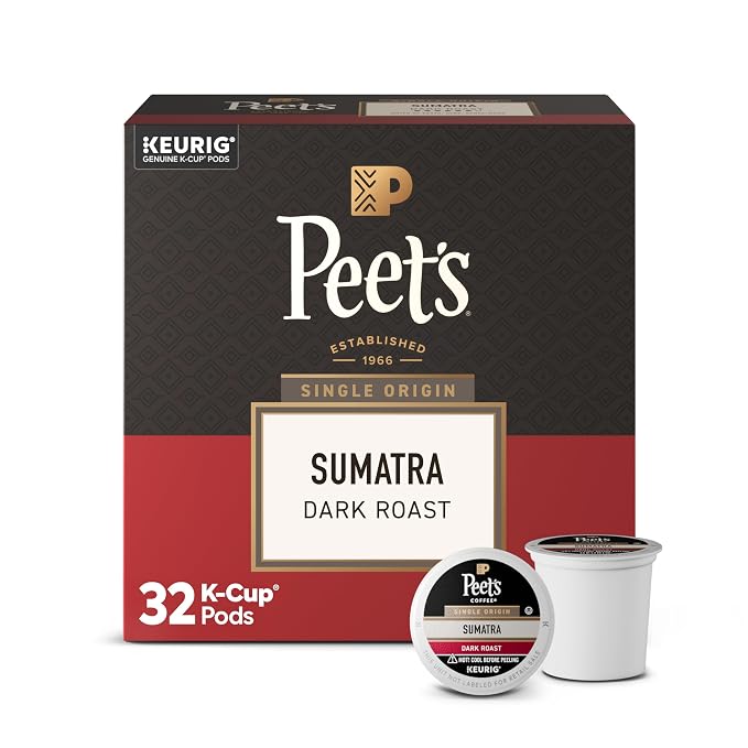 Peet's Coffee Sumatra dark roast K-Cup pods 32 count