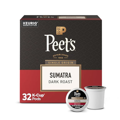Peet's Coffee Sumatra dark roast K-Cup pods 32 count