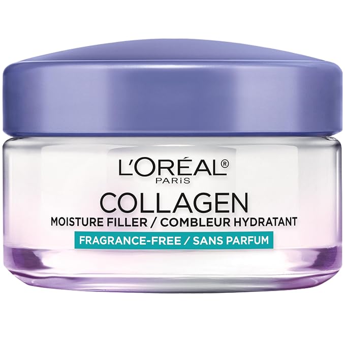 L'Oreal Paris Collagen Moisture Filler face moisturizer jar