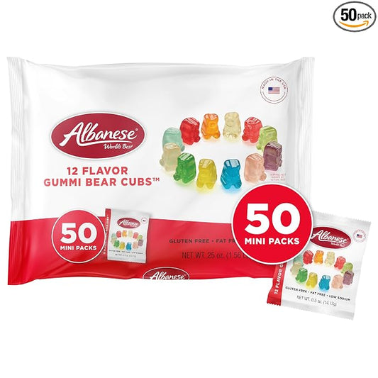Albanese World's Best 12 Flavor Gummi Bear Cubs