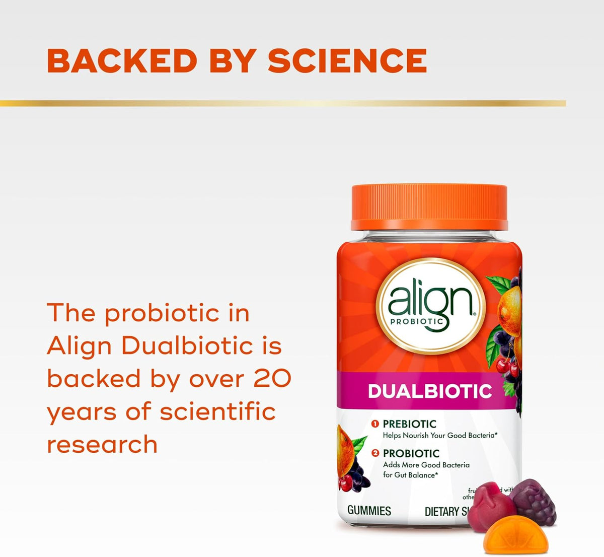Align Dualbiotic gummies for women and men