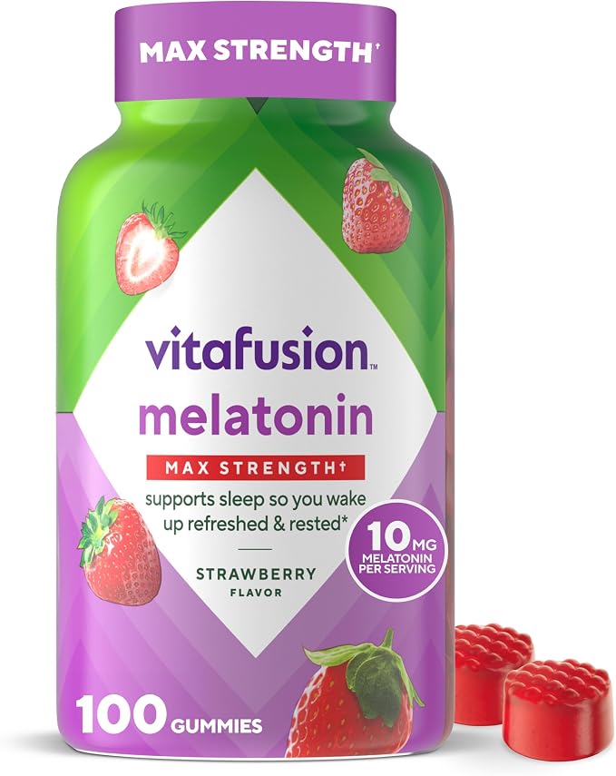 Vitafusion Melatonin Gummies 10mg bottle front