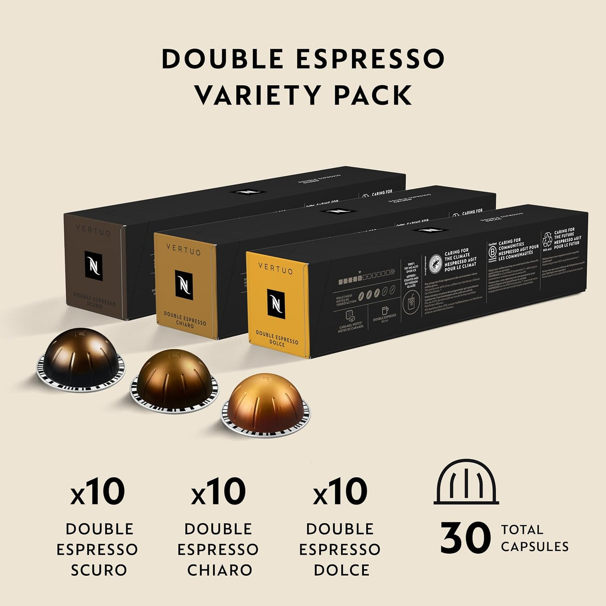 Visit the Nespresso Store — Nespresso Vertuo, Discovery Variety Pack, 50-Count Coffee and Espresso Pods - product image 71