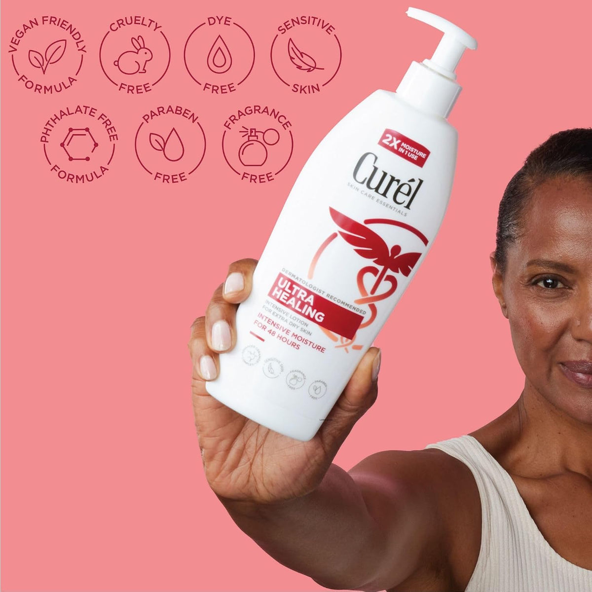 Non-greasy Curel body lotion for face and body
