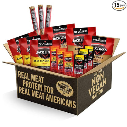 Jack Link's beef jerky variety pack gift basket