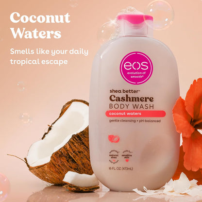 eos Cashmere Body Wash Coconut Waters gel cleanser