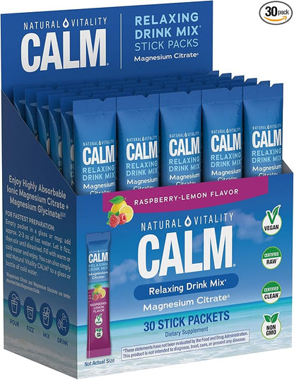 Natural Vitality Calm Magnesium Stick Packets package