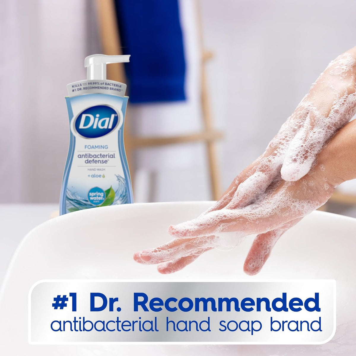 Dial foaming hand soap Spring Water scent packaging