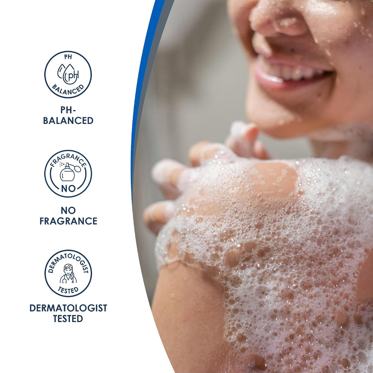 Vanicream soap-free body cleanser for daily use