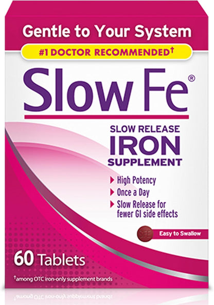 Slow Fe slow release iron supplement packaging