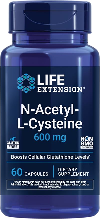 Life Extension NAC 600 mg 60 capsules bottle