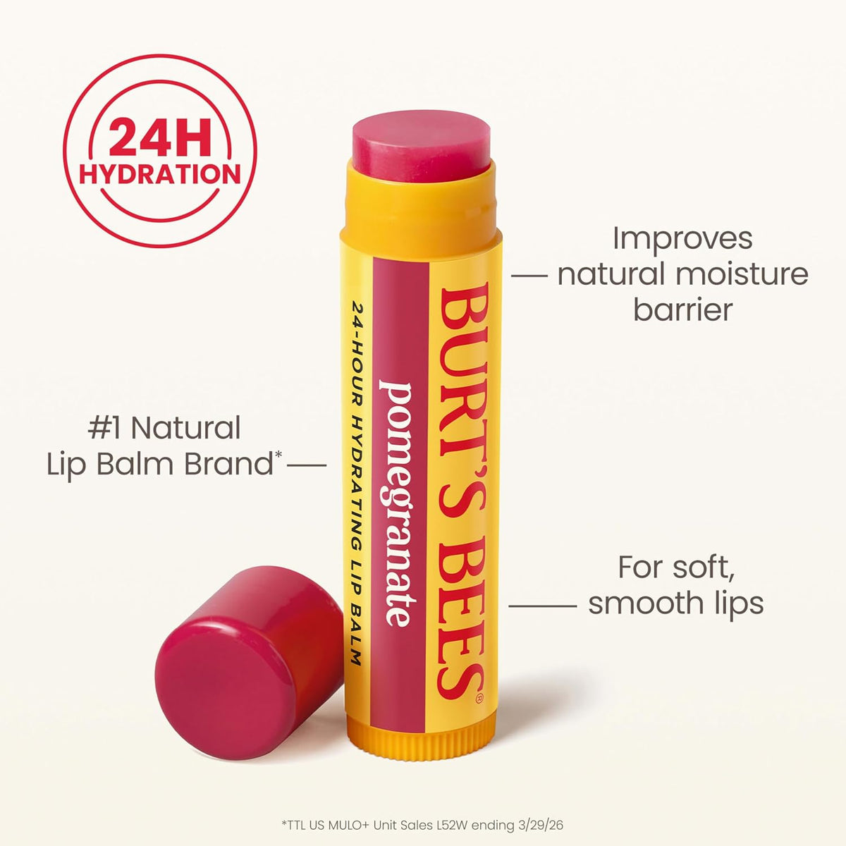Burt's Bees Pomegranate-flavored lip balm duo