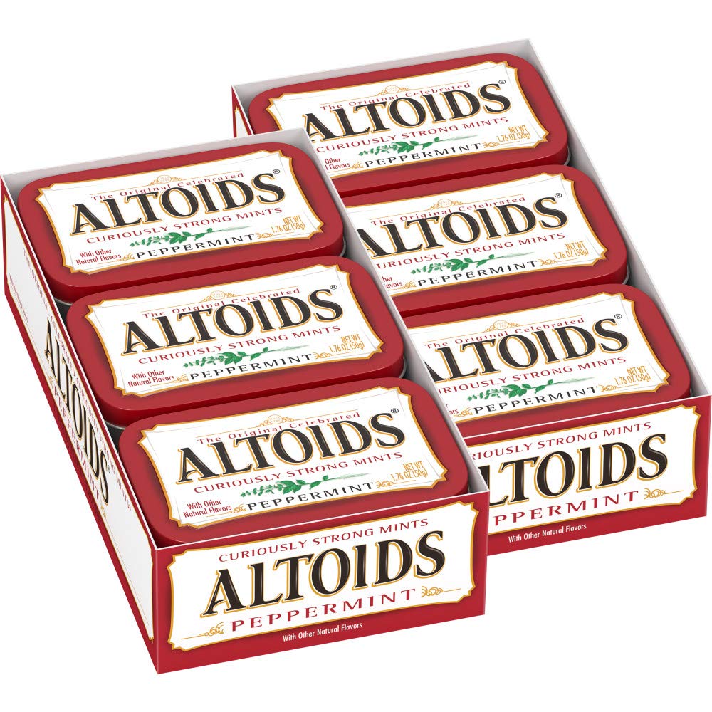 Altoids peppermint mints in pocket-sized tin