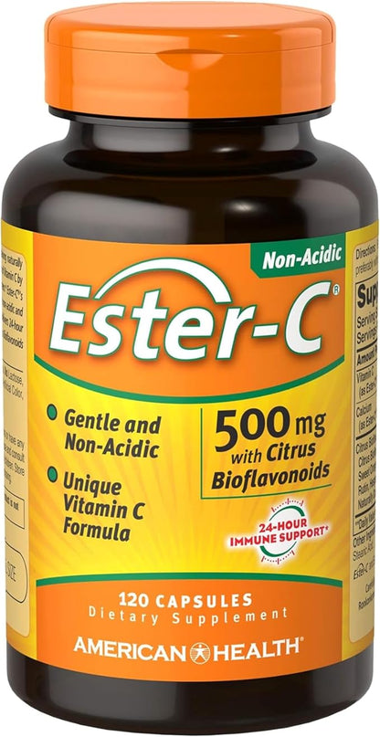 American Health Ester-C 500mg Vitamin C capsules bottle