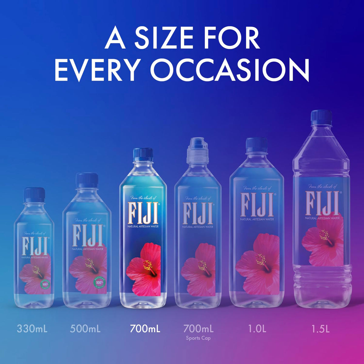 FIJI artesian water pack for travel and hydration