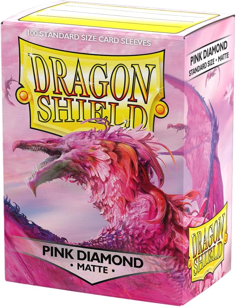 Clear front Dragon Shield sleeves for collectible cards