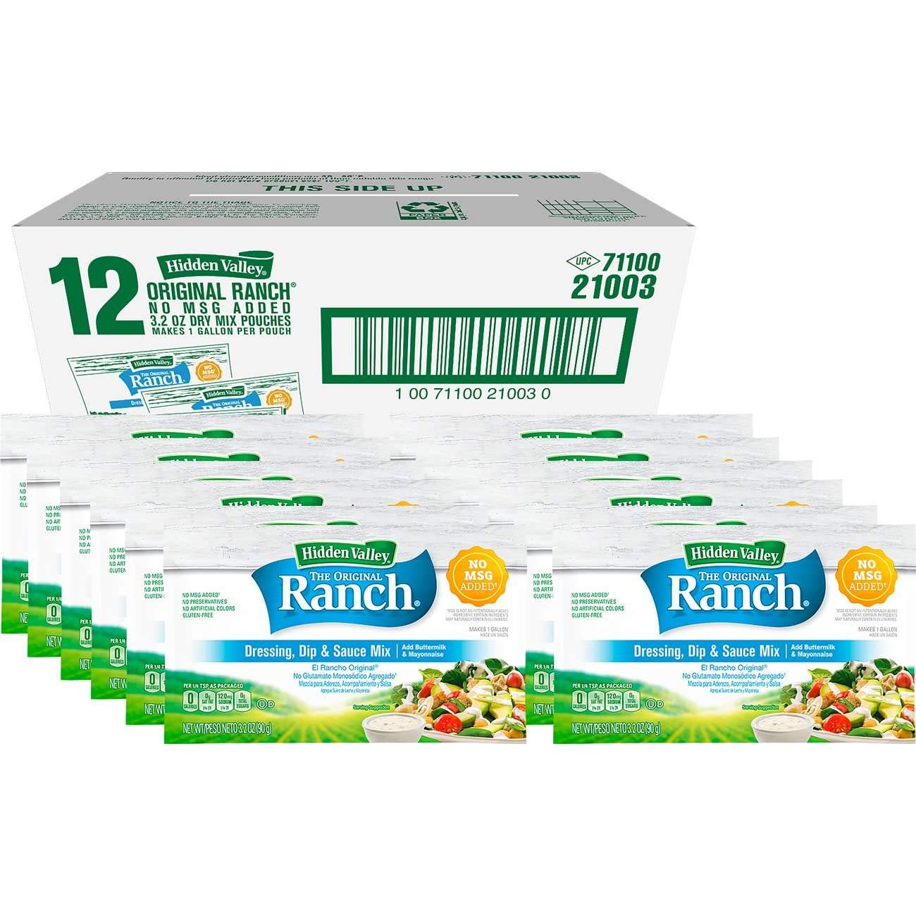 Hidden Valley Homestyle Ranch Seasoning and Salad Dressing Powder Mix, (20 Oz)