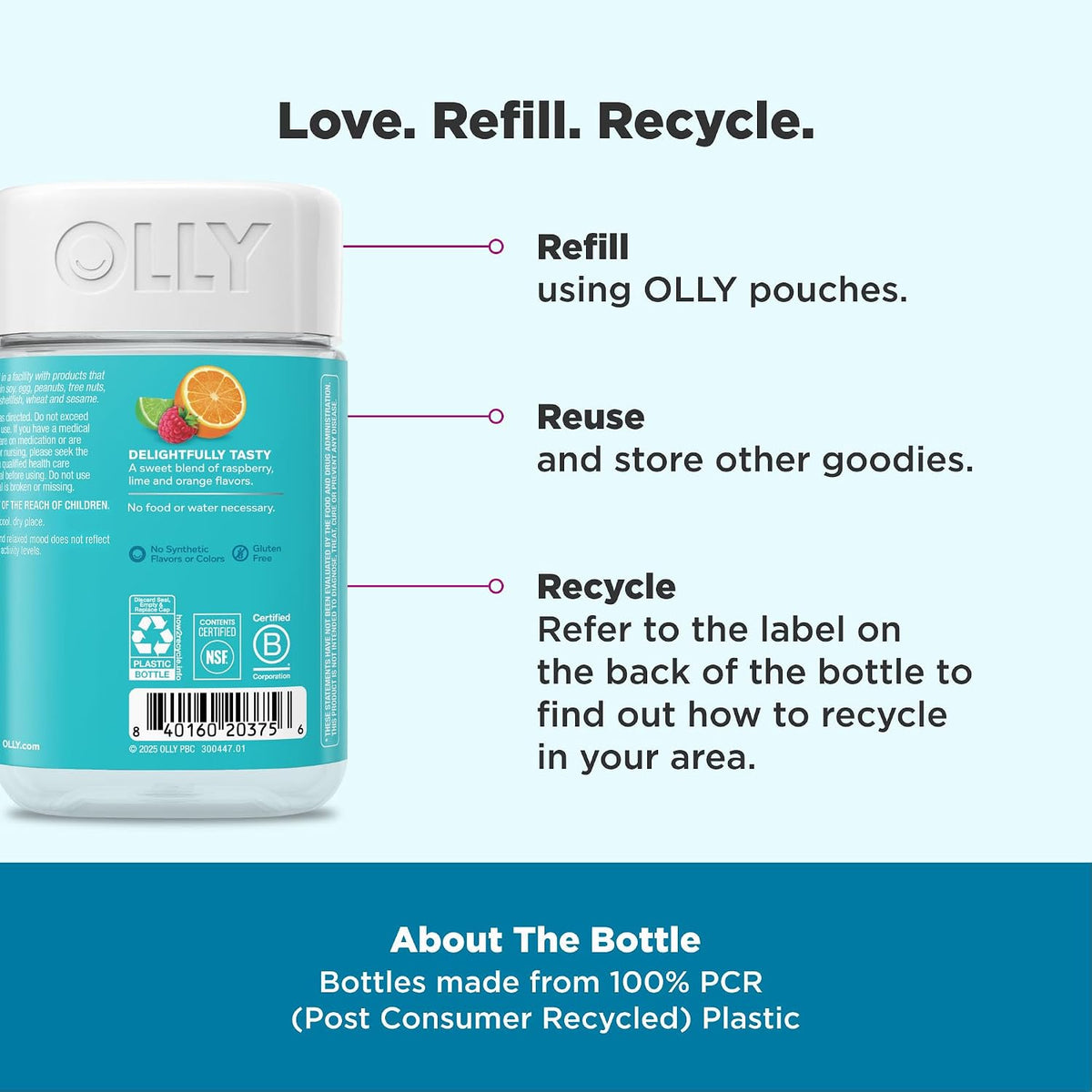 OLLY Kids Chillax gluten free kids wellness gummies