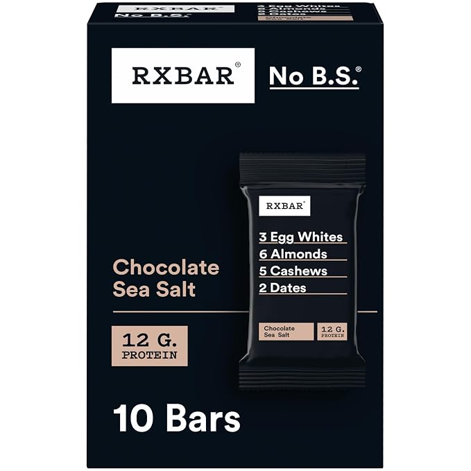 RXBAR Chocolate Sea Salt protein bars 10 count box