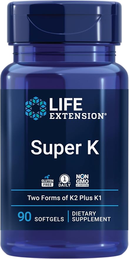 Life Extension Super K Vitamin K softgels bottle