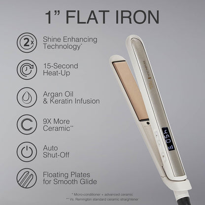 Remington Shine Therapy hair straightener for smooth styling