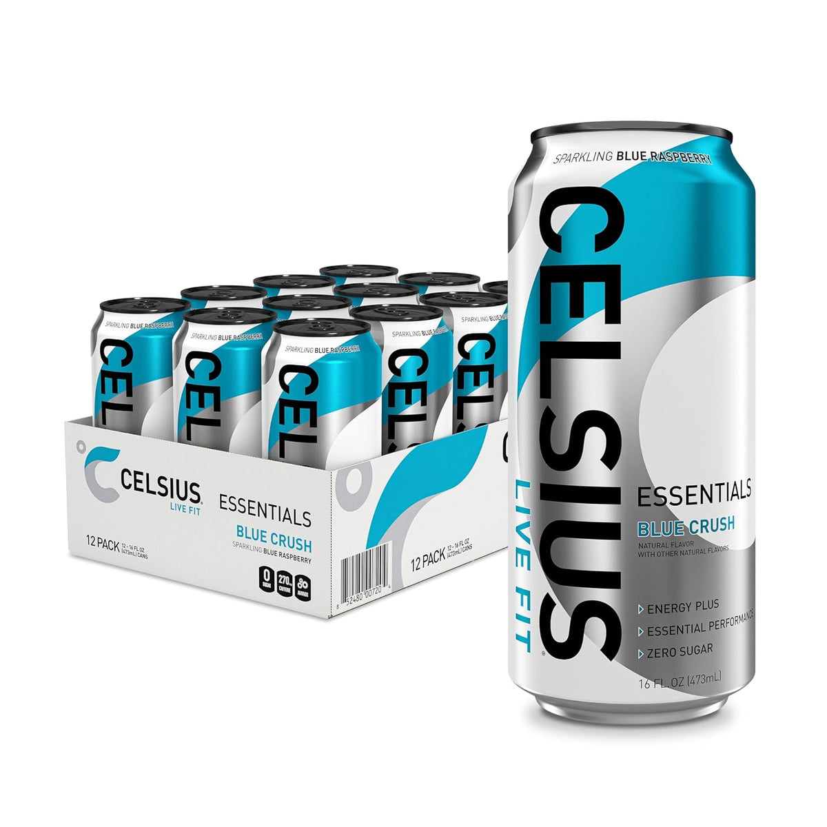 CELSIUS Blue Crush sugar free energy drink cans