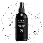 NYX matte setting spray for a shine-free makeup finish