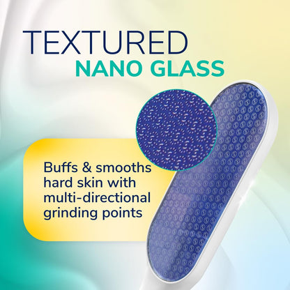 Nano glass foot exfoliator tool for at-home pedicure