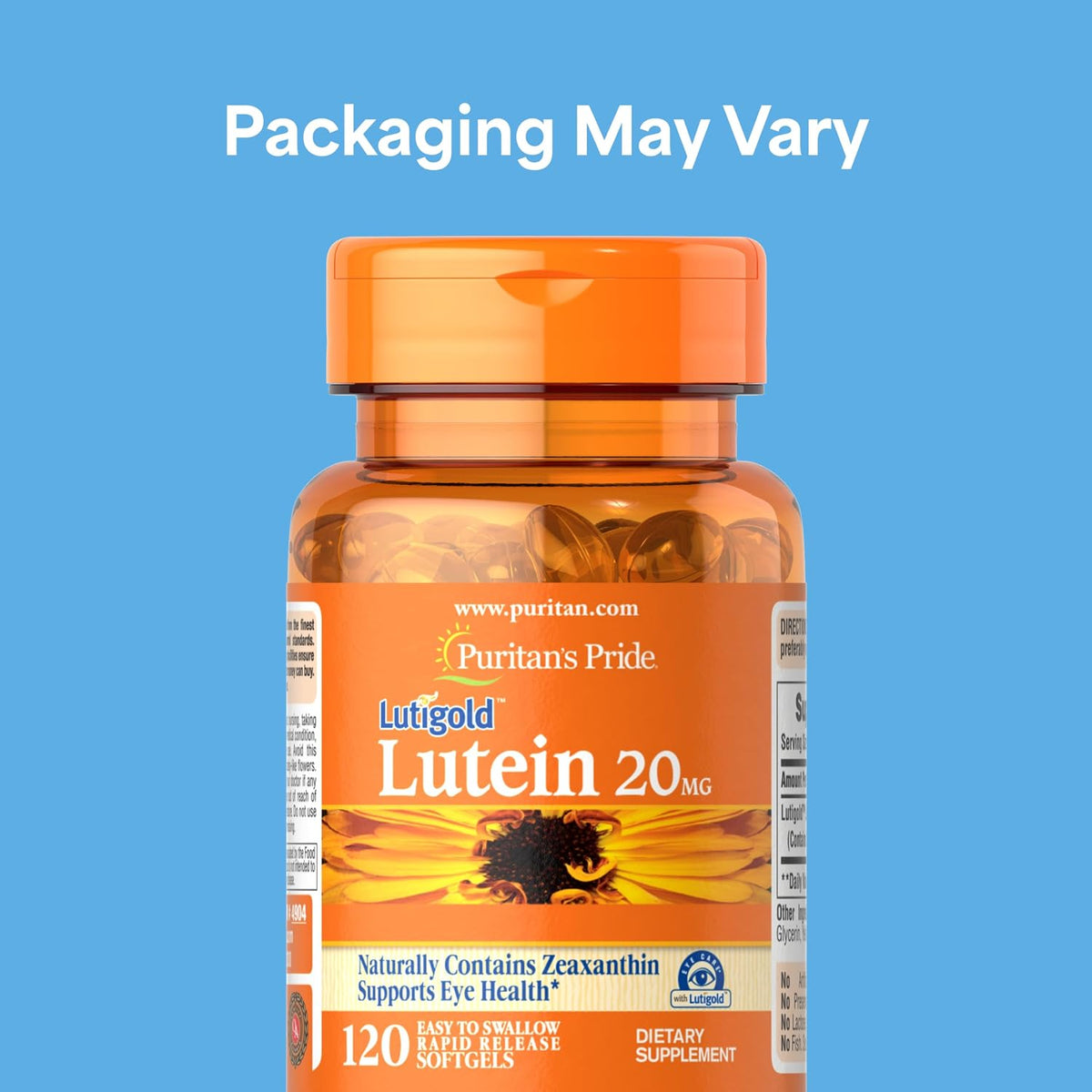 Lutigold Lutein carotenoid 20mg eye health supplement