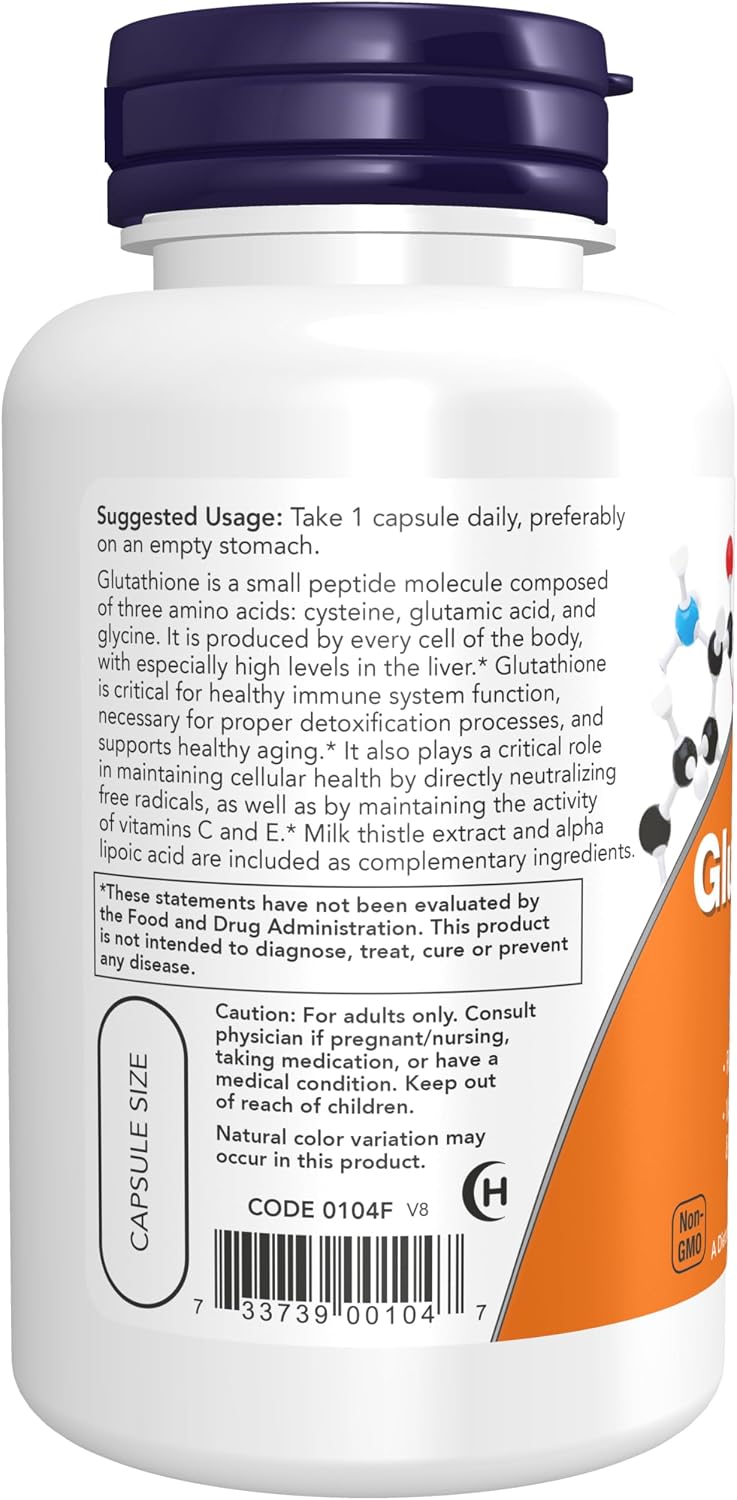 NOW detoxification support supplement capsules packaging