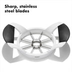 Ergonomic apple corer with non-slip grip