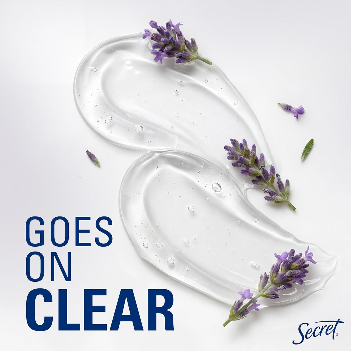 Lavender scented antiperspirant deodorant clear gel