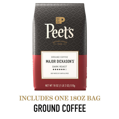 Peet's rich dark roast coffee for daily brewing