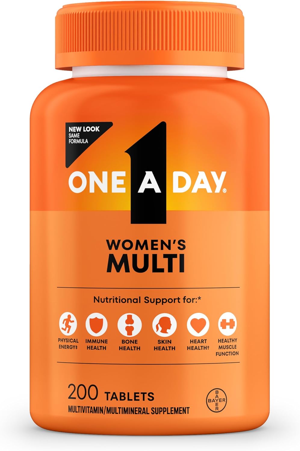 Visit the ONE A DAY Store — One A Day Multivitamin for Women- Daily Vitamins for Woman with Biotin, Calcium, Folic Acid, Iron & Zinc, Complete Women’s Vitamins, 200 Ct (Packaging May Vary)