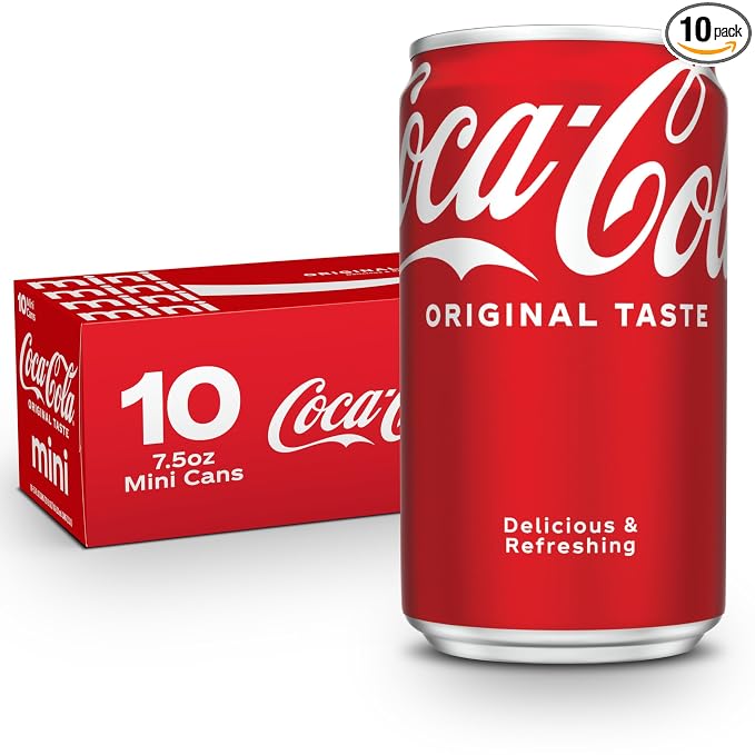 Coca-Cola mini soda cans 7.5 fl oz 10 pack